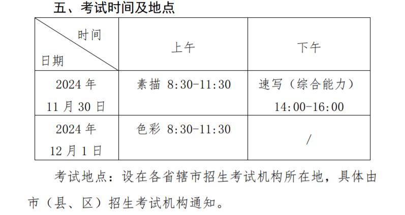 2025河南艺术类专业考试时间安排 什么时候开考