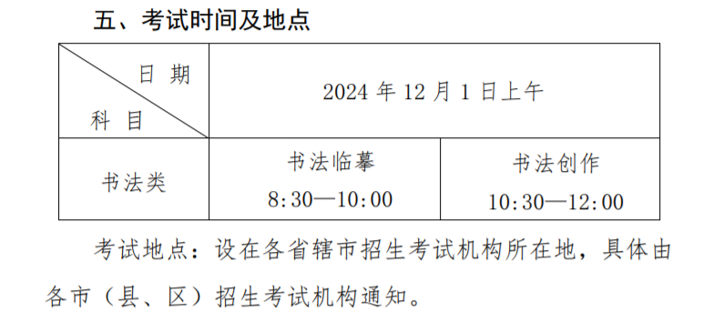 2025河南艺术类专业考试时间