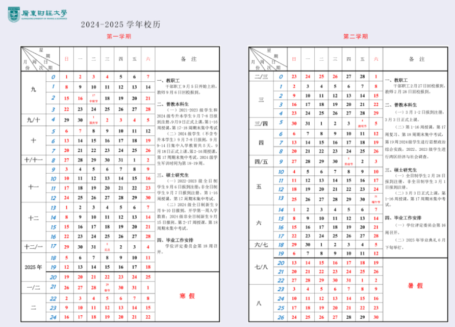 2025年广东财经大学寒假放假开始及结束时间 几号开学