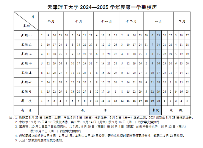 2025天津理工大学寒假放假时间 什么时候放寒假