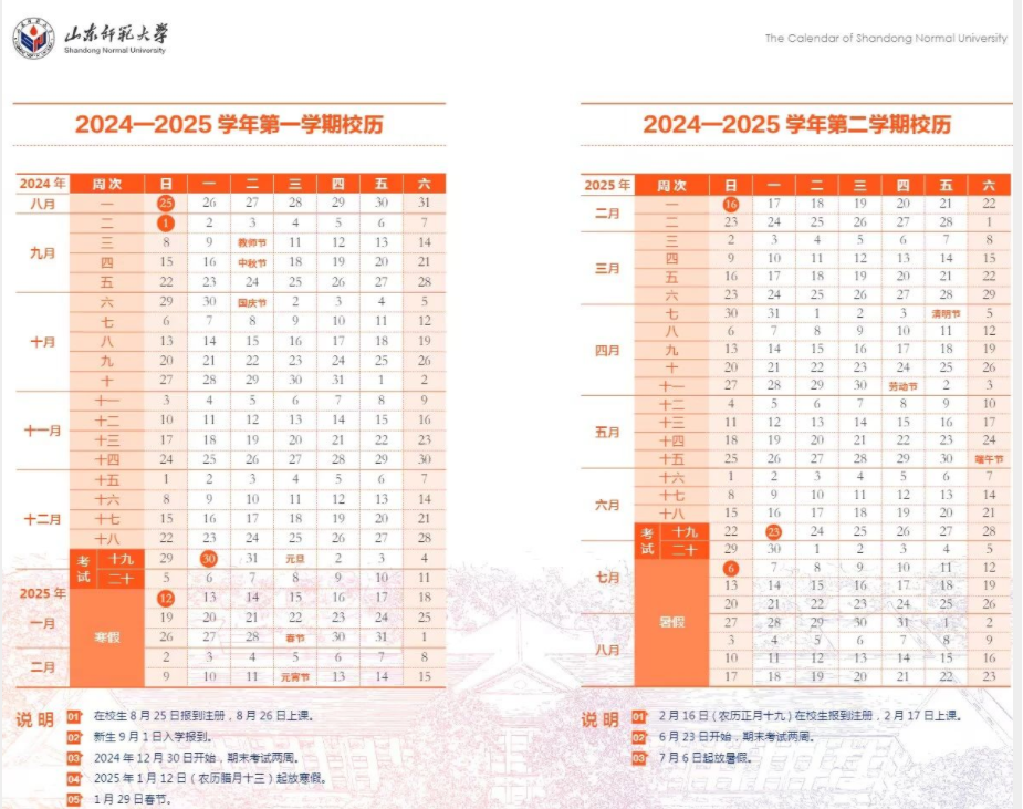 2025山东师范大学寒假放假及开学时间 一共放多少天