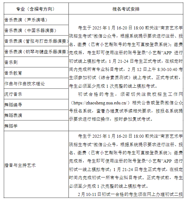 南京艺术学院2025艺术校考成绩查询时间及入口 几号公布成绩