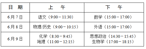 2025四川新高考考试时间什么时候 一共考几天