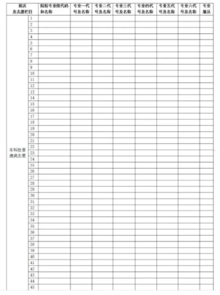 2025湖南高考志愿表填写样本 应该如何填报