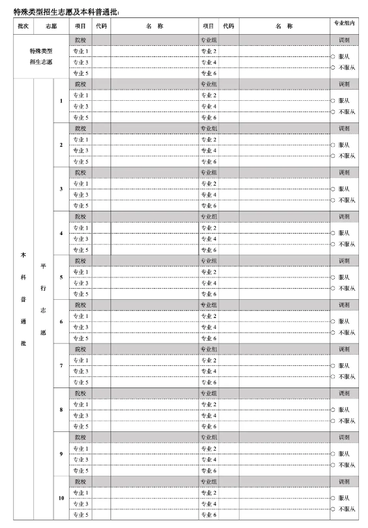 2025北京高考模拟志愿填报时间及入口 附志愿样表及流程
