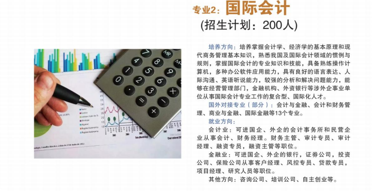 2025广东财经大学SQA AD( 3+1 )项目招生专业