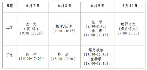 2025年黑龙江高考时间是什么时候 具体哪几天考试 2025年黑龙江高考时间是什么时候 具体哪几天考试