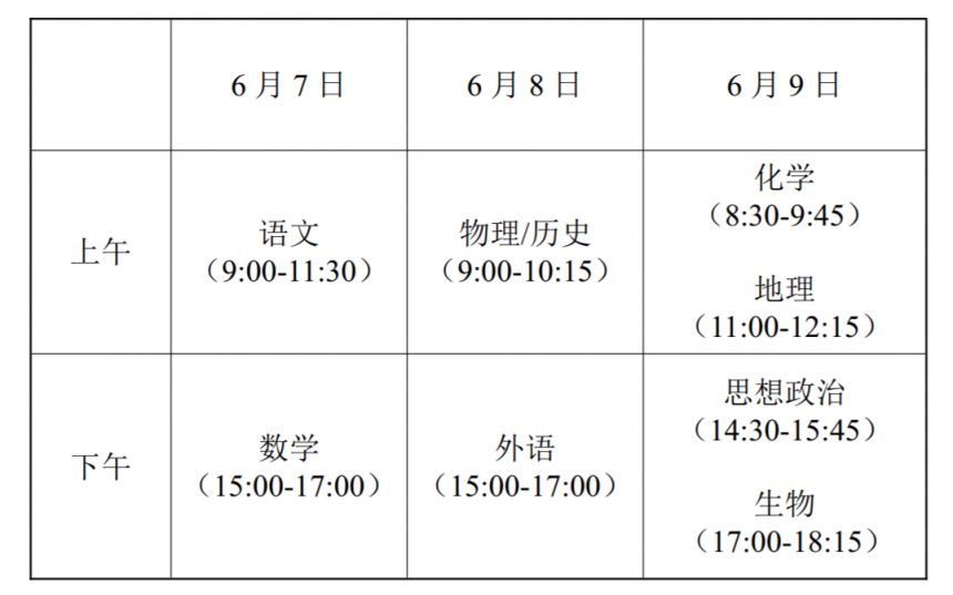 2025年江苏高考时间是什么时候 具体哪几天考试