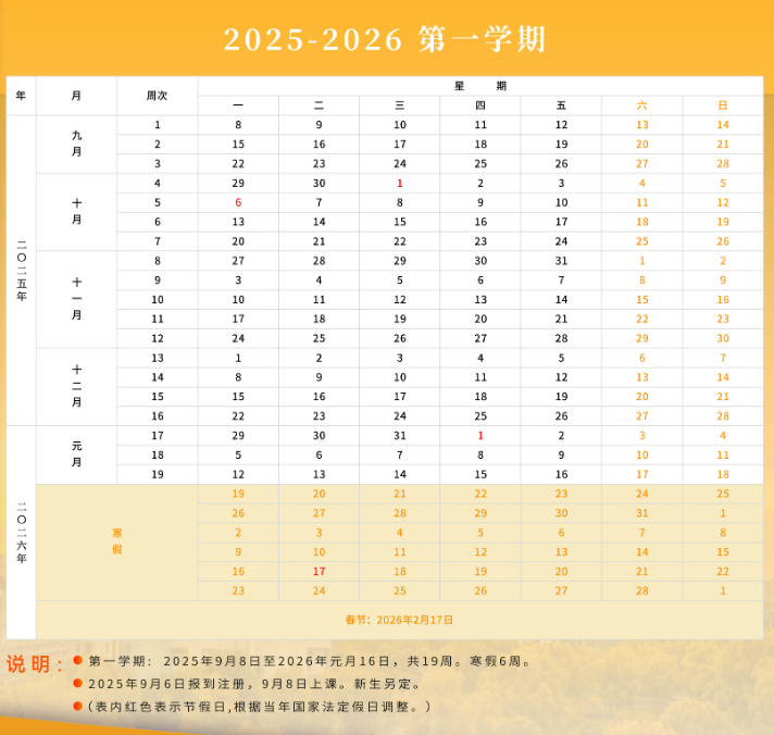 2025南京医科大学开学时间