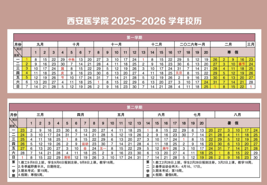 西安医学院2025新生开学时间及入学须知