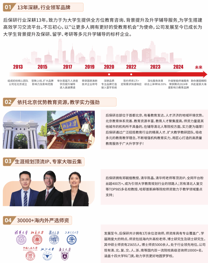 后保研教学优势