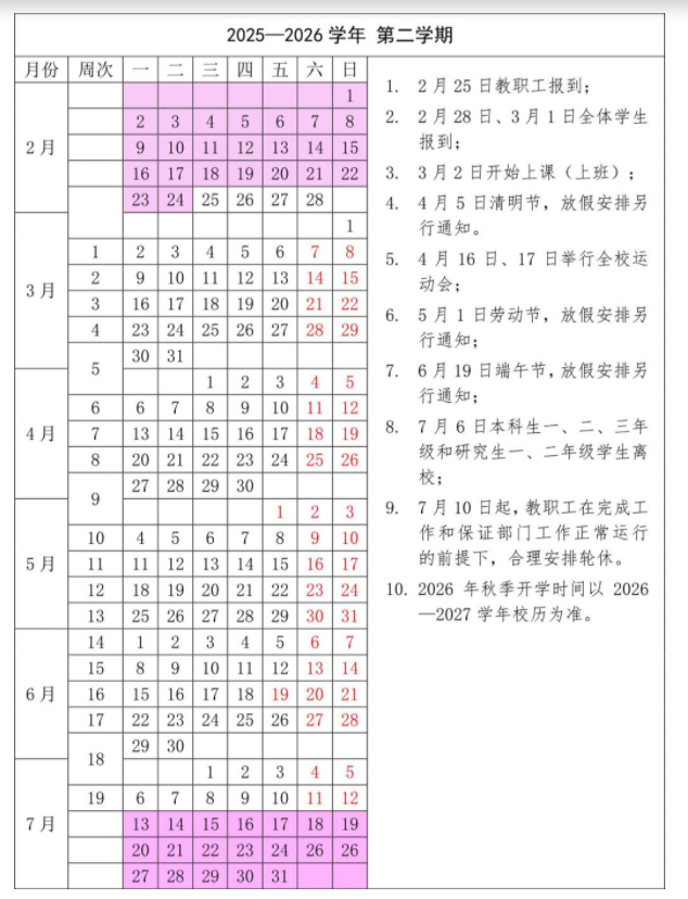 2026信阳师范大学寒假放假时间及开学时间