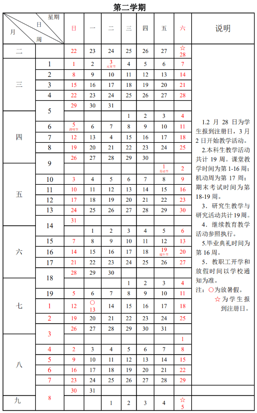2026中南财经政法大学寒假时间及开学时间 寒假什么时候放
