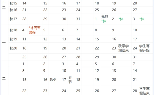 2026中国科学技术大学寒假时间及开学时间 寒假什么时候放