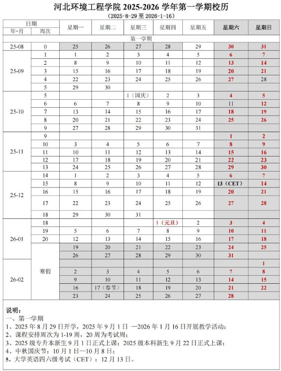 2026河北环境工程学院寒假时间及开学时间 寒假什么时候放.png