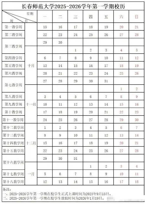 2026长春师范大学寒假时间及开学时间 寒假什么时候放.png