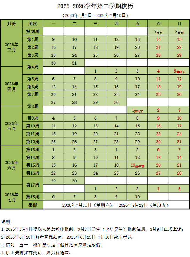 2026闽南师范大学寒假时间及开学时间 寒假什么时候放。.png