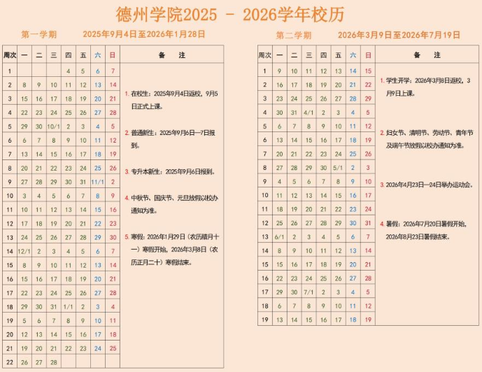 2026德州学院寒假时间及开学时间 寒假什么时候放.png