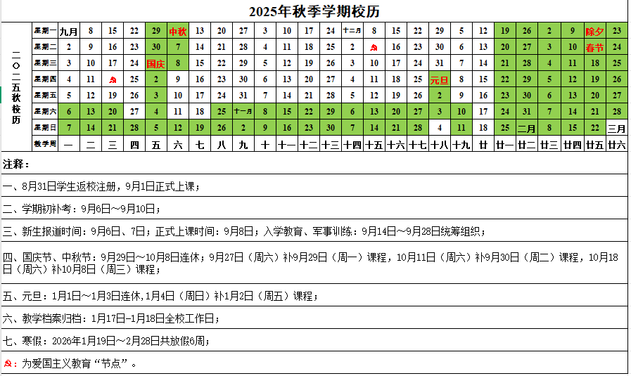 2026辽宁科技学院寒假及开学时间