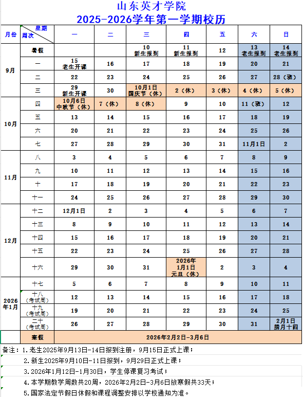 2026山东英才学院寒假时间及开学时间 寒假什么时候放.png