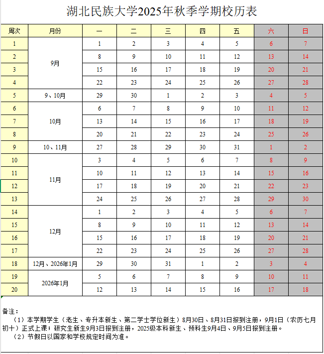 2026湖北民族大学寒假时间及开学时间 寒假什么时候放.png