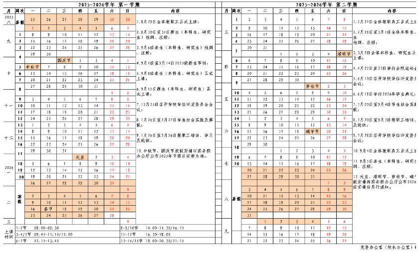 2026北京体育大学寒假及开学时间