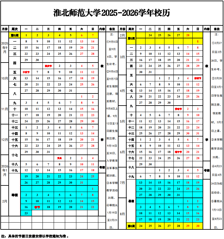 2026淮北师范大学寒假时间及开学时间 寒假什么时候放.png