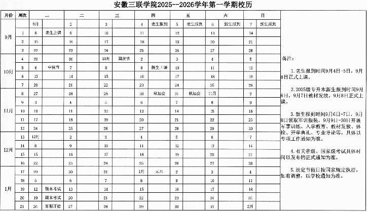 2026安徽三联学院寒假时间及开学时间 寒假什么时候放.png 2026安徽三联学院寒假时间及开学时间 寒假什么时候放.png