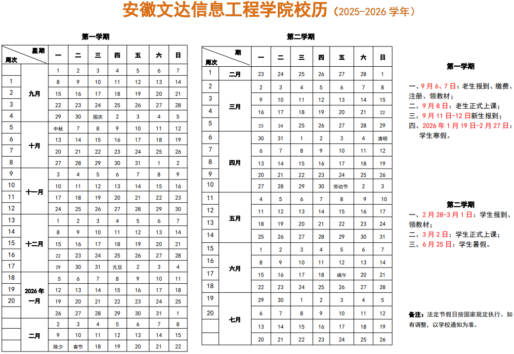 2026安徽文达信息工程学院寒假时间及开学时间 寒假什么时候放.png