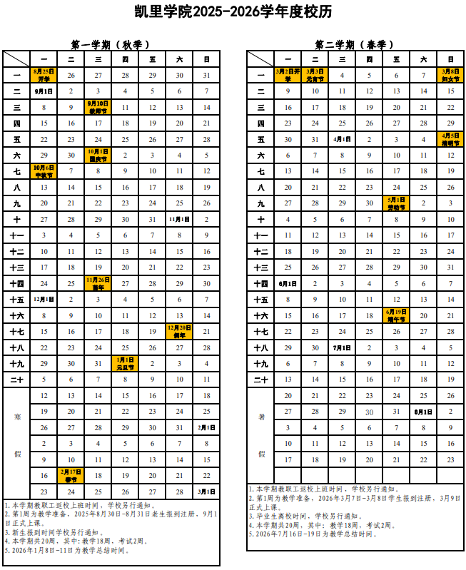 2026凯里学院寒假时间及开学时间 寒假什么时候放.png
