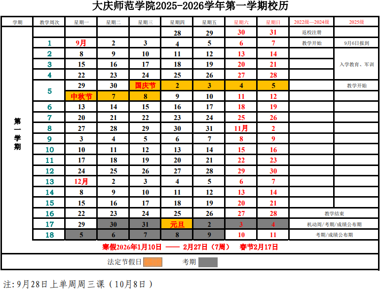 2026大庆师范学院寒假时间及开学时间 寒假什么时候放.png