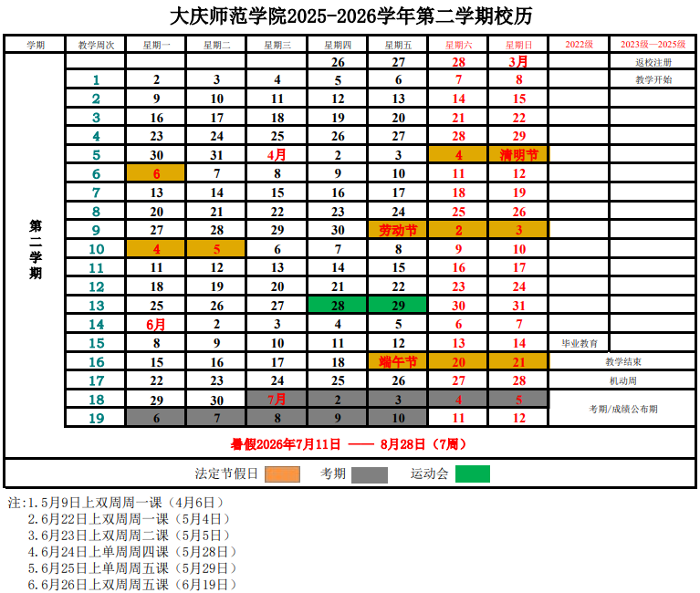 2026大庆师范学院寒假时间及开学时间 寒假什么时候放。.png