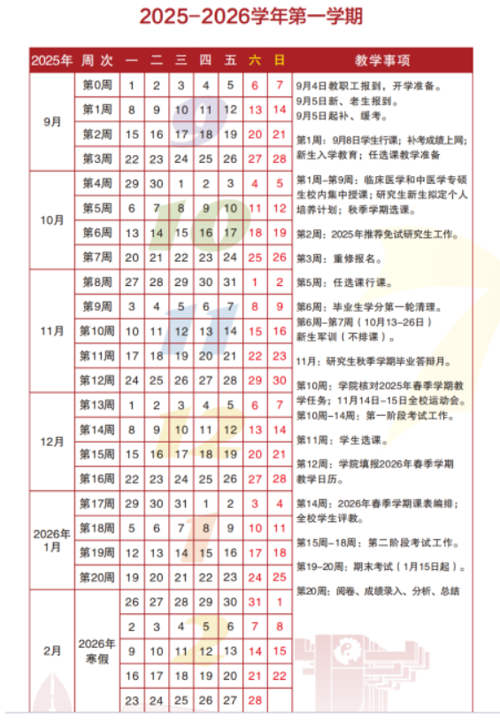 2026成都中医药大学寒假放假时间及开学时间