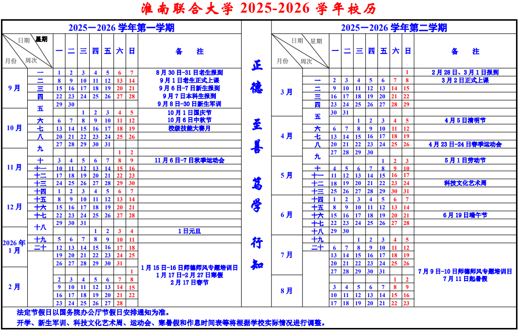 2026淮南联合大学寒假时间及开学时间 寒假什么时候放.png