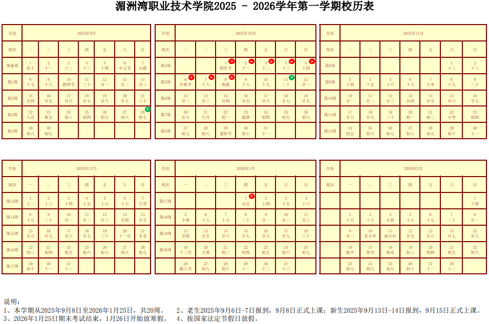 2026湄洲湾职业技术学院寒假时间及开学时间 寒假什么时候放.png
