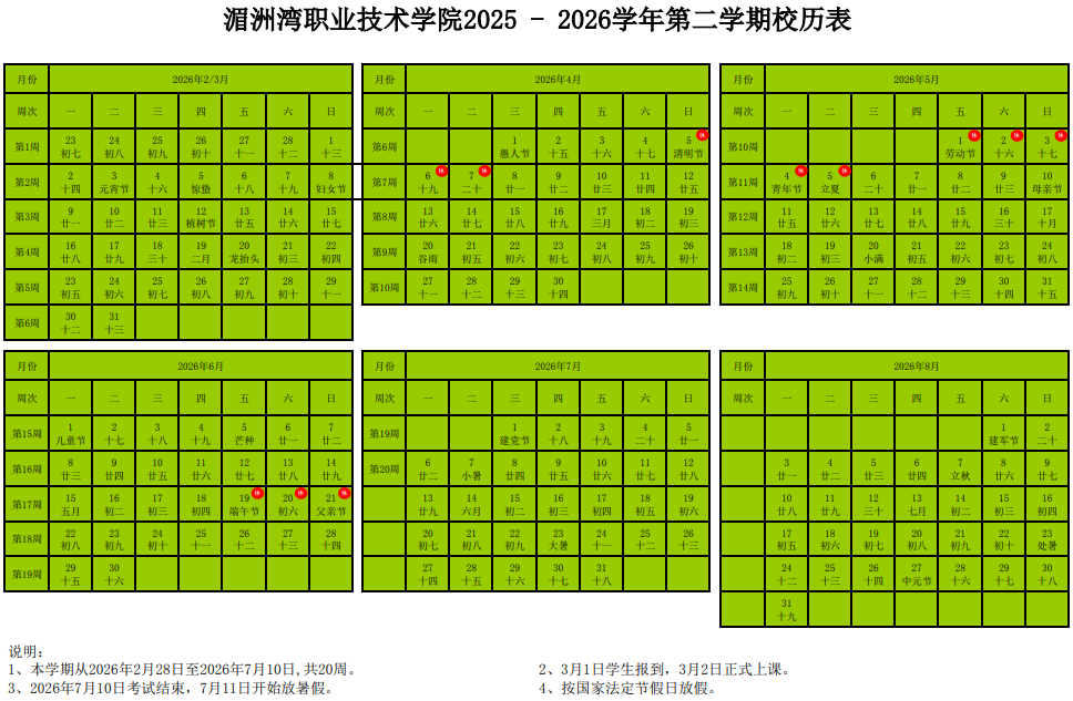 2026湄洲湾职业技术学院寒假时间及开学时间 寒假什么时候放。.png