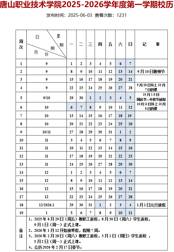 2026唐山职业技术学院寒假时间及开学时间 寒假什么时候放.png 2026唐山职业技术学院寒假时间及开学时间 寒假什么时候放.png