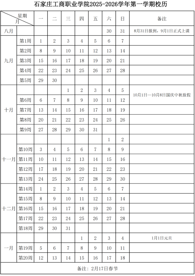 2026石家庄工商职业学院寒假时间及开学时间 寒假什么时候放.png