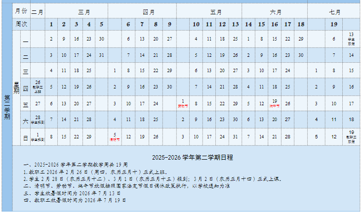 2026驻马店幼儿师范高等专科学校寒假放假时间及开学时间