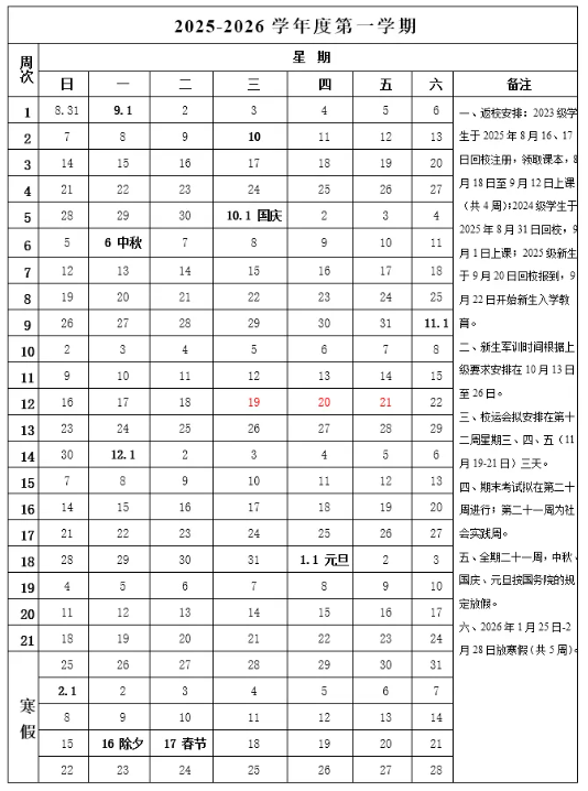 2026广东茂名农林科技职业学院寒假及开学时间