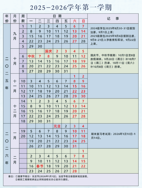 2026江苏财经职业技术学院寒假及开学时间