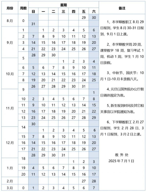 2026内蒙古体育职业学院寒假及开学时间