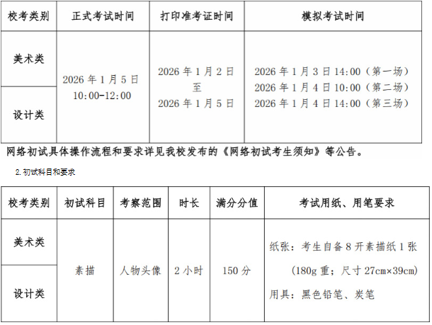 2026年鲁迅美术学院本科招生简章