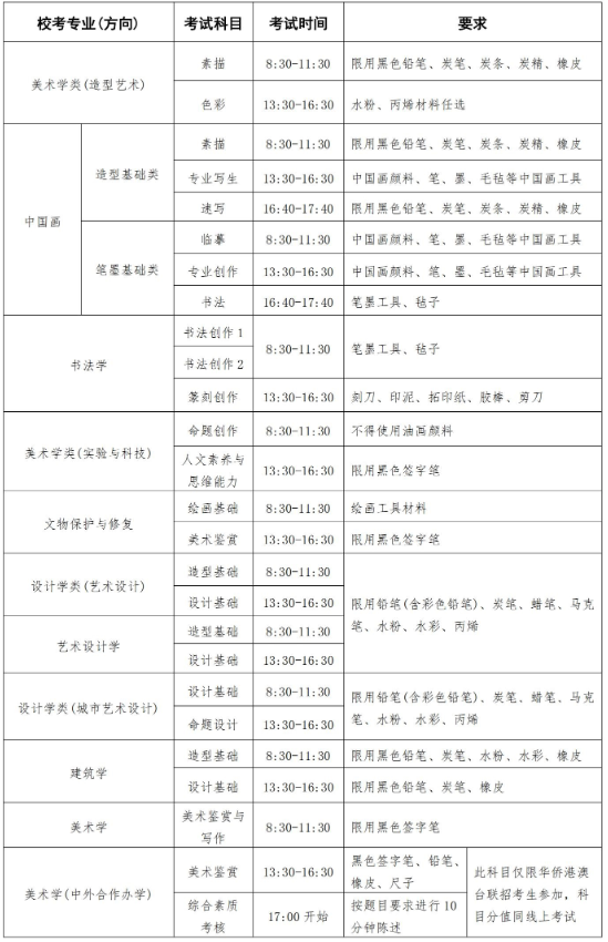 中央美术学院校考考试时间..png