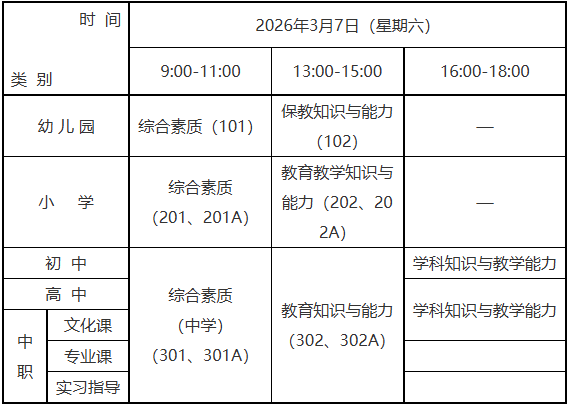 浙江教资2026上半年考试时间 笔试什么时候开考 浙江教资2026上半年考试时间 笔试什么时候开考