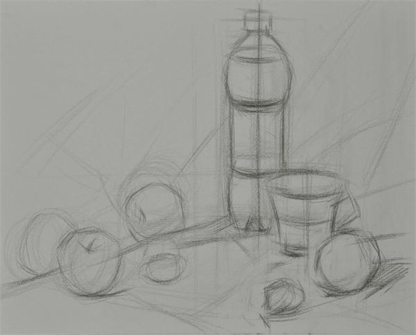 素描静物零基础入门教程绘画步骤